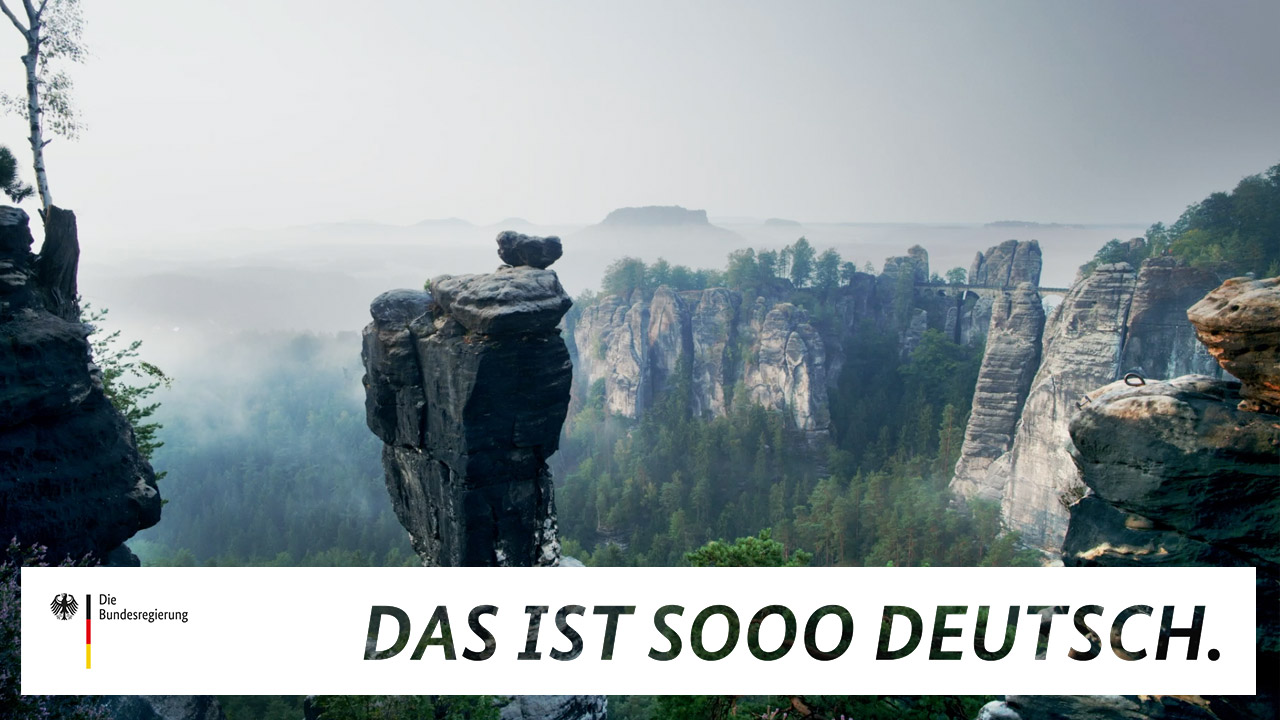 Das Elbsandsteingebirge in einem Video der Reihe "Das ist sooo deutsch."