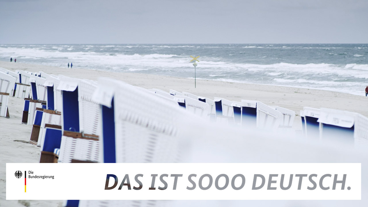 Strandkörbe in einem Video der Reihe "Das ist sooo deutsch."
